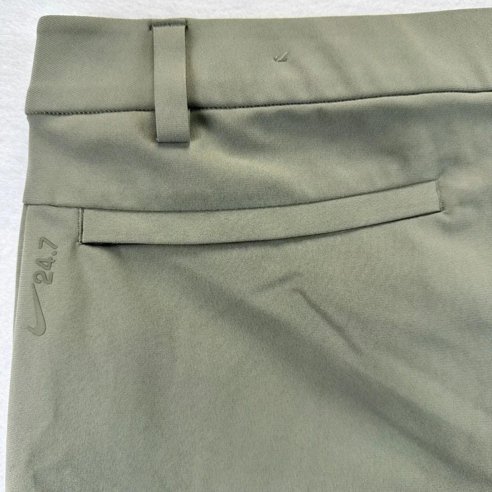 Nike 24.7 Dri-FIT PerfectStretch Mens Pants 38x30 Olive Green Golf HQ6921-320